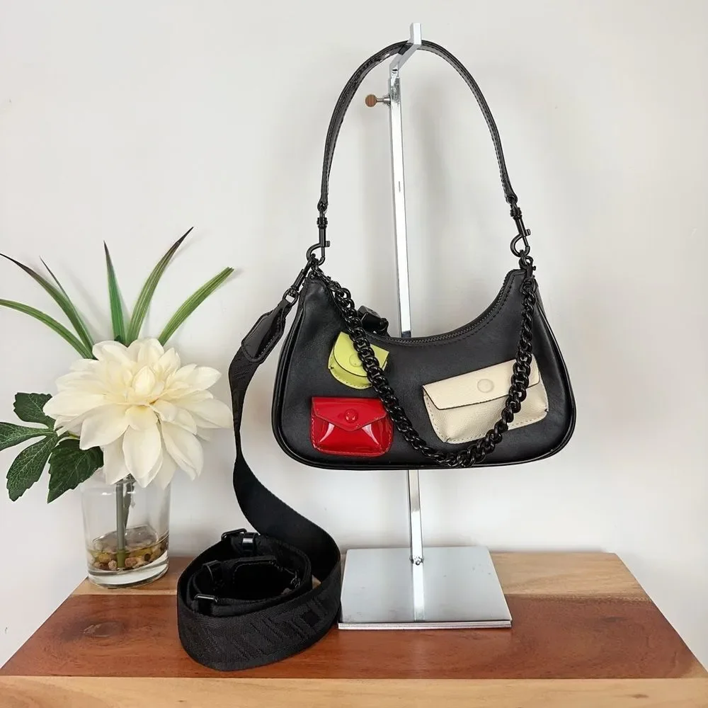 Pre-Owned Tory Burch Small Mercer Multi Pocket Shoulder Bag‎